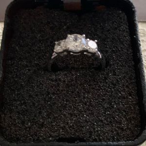 Silver ring with rodeon